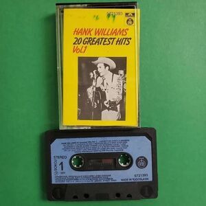 Hank Williams 20 Greatest Hits Cassette 1987 Highland